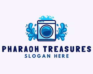 Laundry Washing Machine logo design