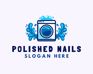 Laundry Washing Machine logo design