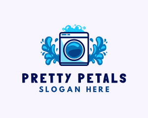 Laundry Washing Machine logo design