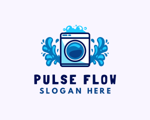 Laundry Washing Machine logo design