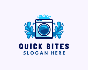 Laundry Washing Machine logo design