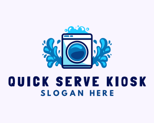 Laundry Washing Machine logo design