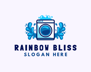 Laundry Washing Machine logo design