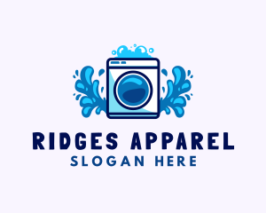 Laundry Washing Machine logo design