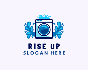 Laundry Washing Machine logo design