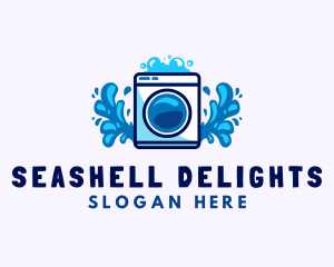 Laundry Washing Machine logo design