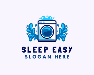 Laundry Washing Machine logo design