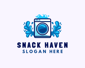 Laundry Washing Machine logo design