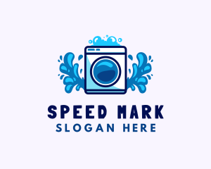 Laundry Washing Machine logo design