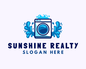 Laundry Washing Machine logo design