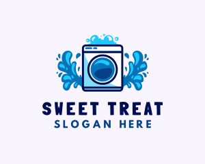 Laundry Washing Machine logo design