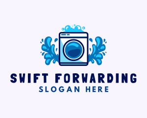 Laundry Washing Machine logo design