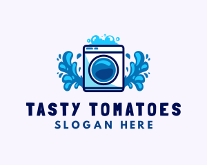 Laundry Washing Machine logo design