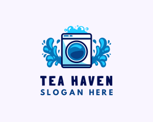 Laundry Washing Machine logo design