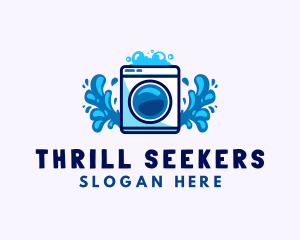 Laundry Washing Machine logo design