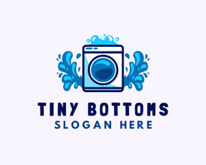 Laundry Washing Machine logo design