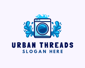 Laundry Washing Machine logo design