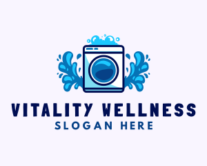 Laundry Washing Machine logo design