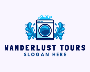 Laundry Washing Machine logo design