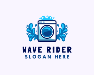 Laundry Washing Machine logo design