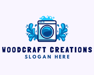 Laundry Washing Machine logo design