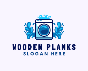 Laundry Washing Machine logo design