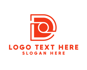 Application - Software Programming Letter D logo design
