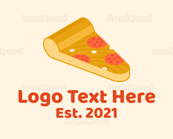 Delicious Pepperoni Pizza Logo