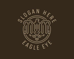 Eagle Badge Crest logo design