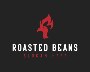 Roasted - Chicken Fire Steakhouse logo design