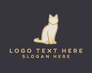 Kitten - Pet Cat Animal logo design