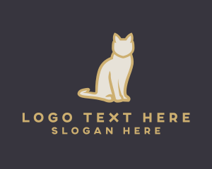 Pet Cat Animal Logo
