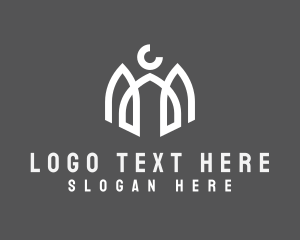 Masjid - Temple Muslim Mosque logo design