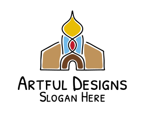 Worship Temple Mosque logo design