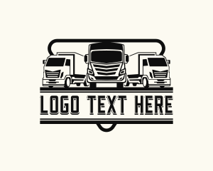 Truck - Cargo Logistics Trucking logo design