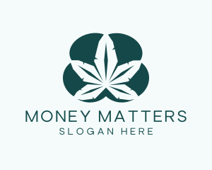 Marijuana Leaves Plant Logo