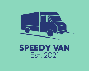 Van - Logistic Courier Van logo design