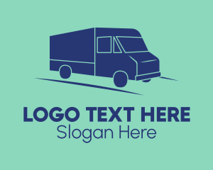 Logistic Courier Van Logo