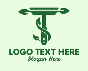 Clean - Green Eco Squeegee logo design