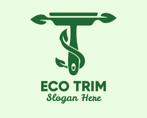 Green Eco Squeegee logo design