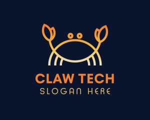 Claw - Gradient Crab Seafood logo design