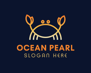 Shellfish - Gradient Crab Seafood logo design