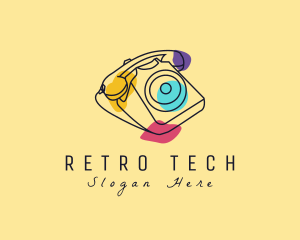 Creative Retro Telephone logo design