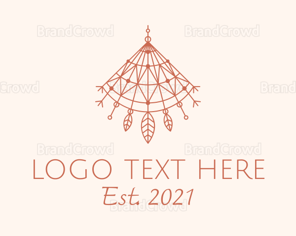 Boho Leaf Lamp Shade Logo