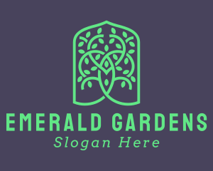 Tree Vine Garden logo design