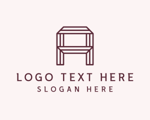 Woodworking - Geometric Generic Letter A logo design