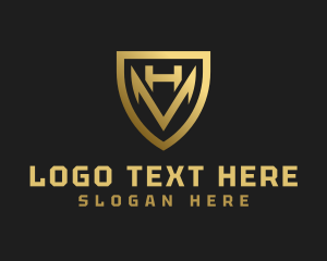 Letter Mh - Luxury Royal Shield logo design