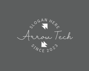 Arrow Business Wordmark logo design