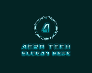 Futuristic Digital Tech logo design