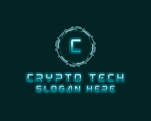 Futuristic Digital Tech logo design